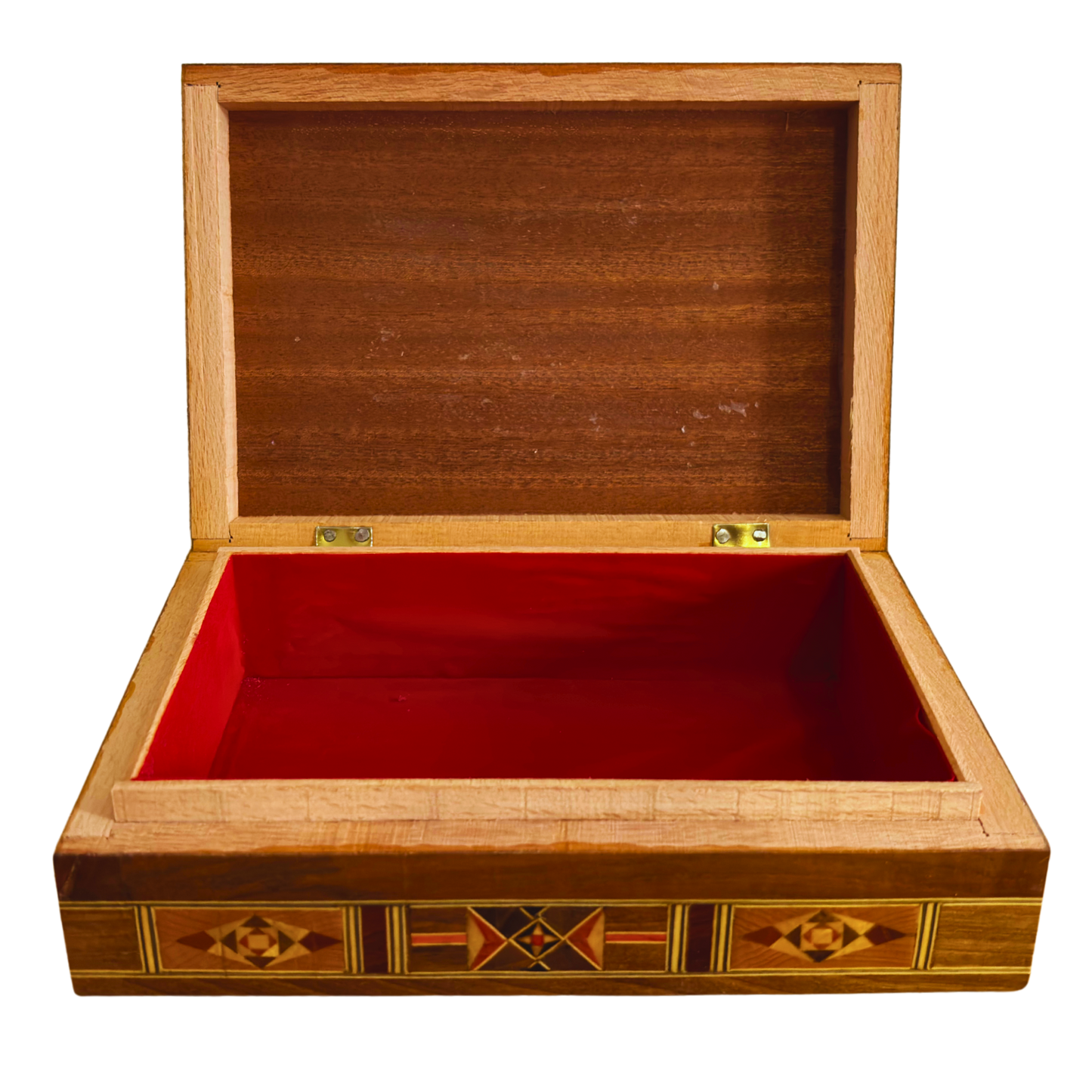 Handgemaakte mozaïek sieradendoos, parelmoer inleg, luxe houten herdenkingskist, Damascene kunst -Limited Edition-