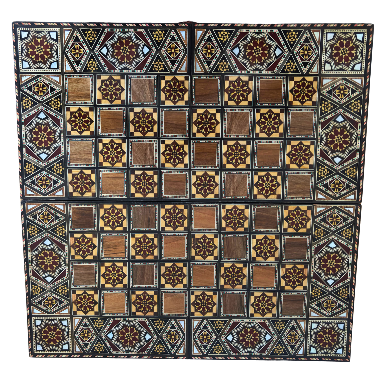 Handcrafted Damascene Backgammon & Chess Table by Gaby Al Dayeh – Masterpiece with Mother of Pearl Inlay