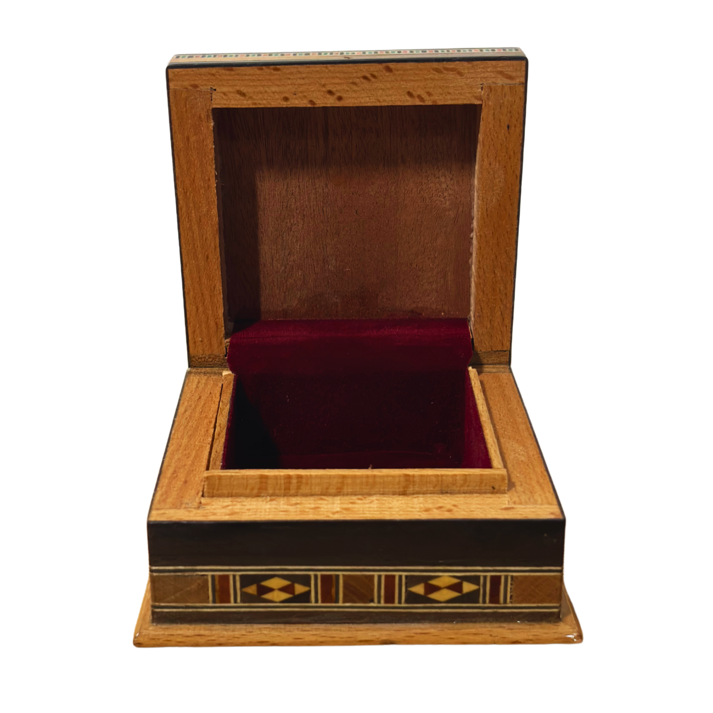 Scatola in Mosaico Artigianale di Damasco – Arte Tradizionale & Velluto