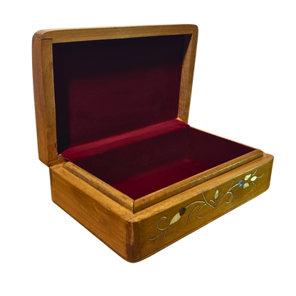 Boîte Damasquine de Luxe Artisanale – Nacre & Velours