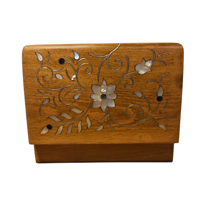 Boîte Damasquine de Luxe Artisanale – Nacre & Velours