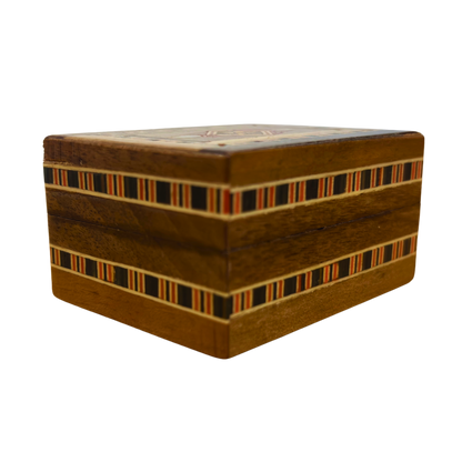 Handgemaakte Mozaïek Ringdoos uit Damascus – Fluweel