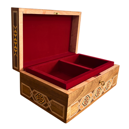 Caja Damasquina con Cerradura – Obra Artesanal Hecha a Mano