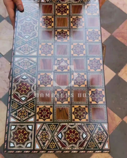 Backgammon-Steine Set – Weiß & Schwarz mit Würfeln